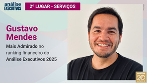 Gustavo Mendes: Mais Admirado no ranking financeiro do Análise Executivos 2025